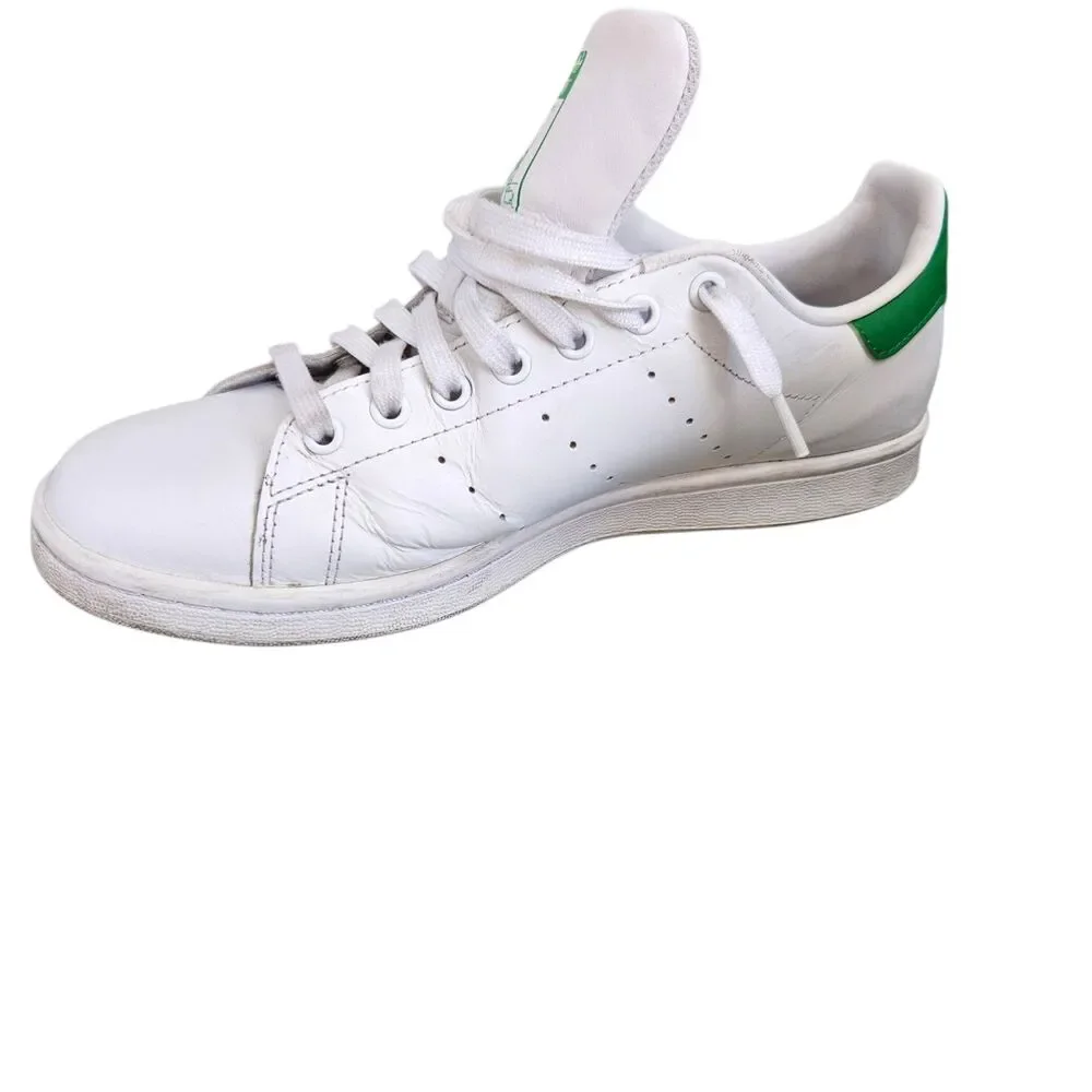 Adidas Originals Stan Smith Sneaker Men's 9 White Green Low Top Athletic Shoes